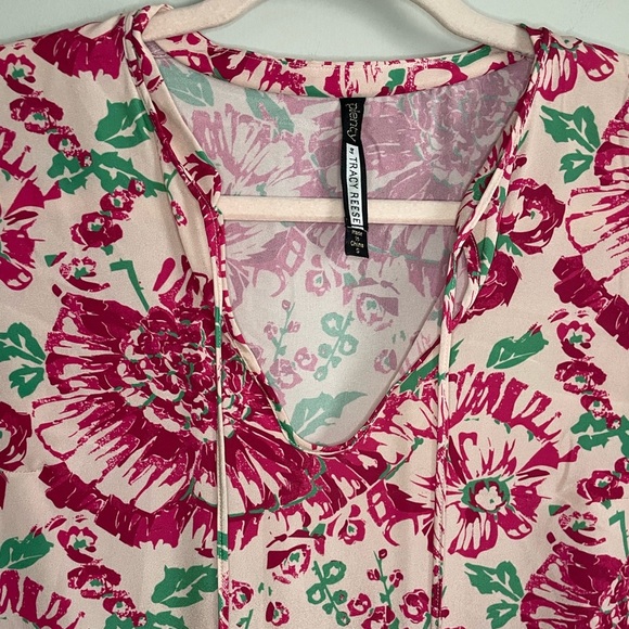 Anthropologie Plenty by Tracy Reese Floral Bell Sleeve Blouse - Picture 6 of 14